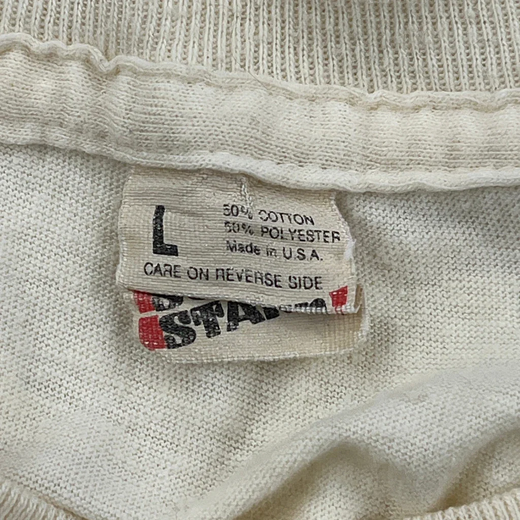 33 Greatest Aviation Lies Anvil T-Shirt - Large Cream Cotton Blend - Image 3