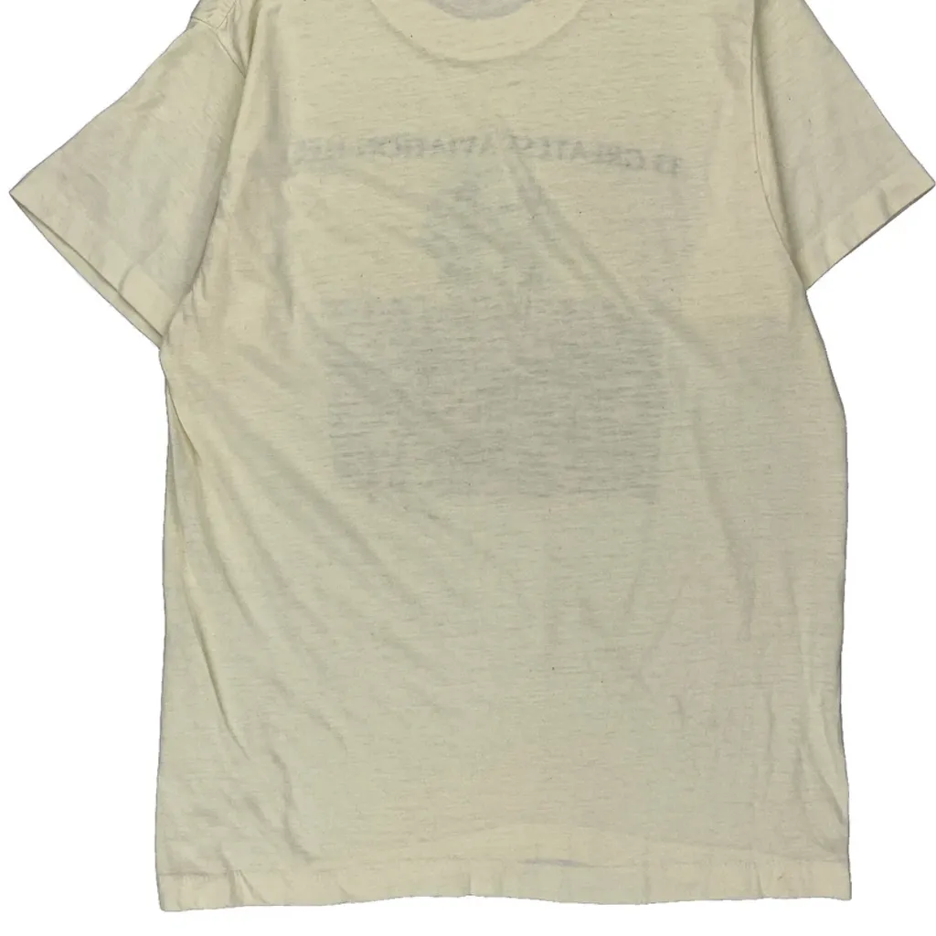 33 Greatest Aviation Lies Anvil T-Shirt - Large Cream Cotton Blend - Image 6