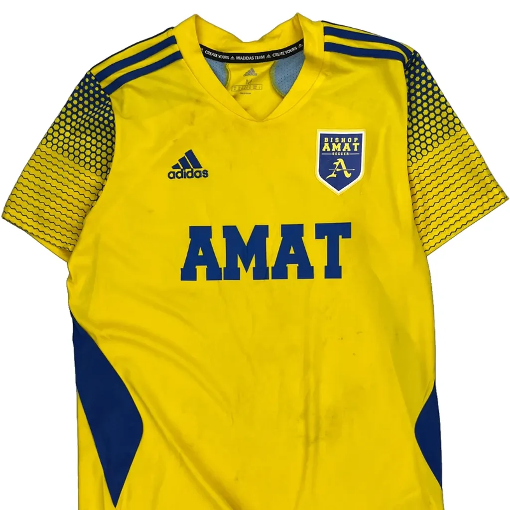 Bishop Amat Adidas Football Jersey - Medium Blue Polyester - Image 5