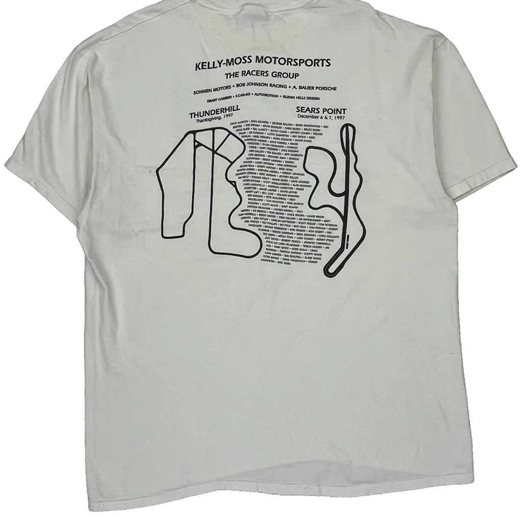 California Back 2 Back 1997 Hanes Graphic T-Shirt - XL White Cotton - Image 7