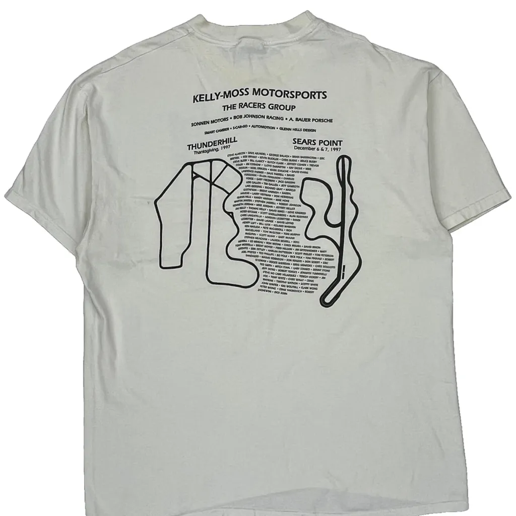 California Back 2 Back 1997 Hanes Graphic T-Shirt - XL White Cotton - Image 8