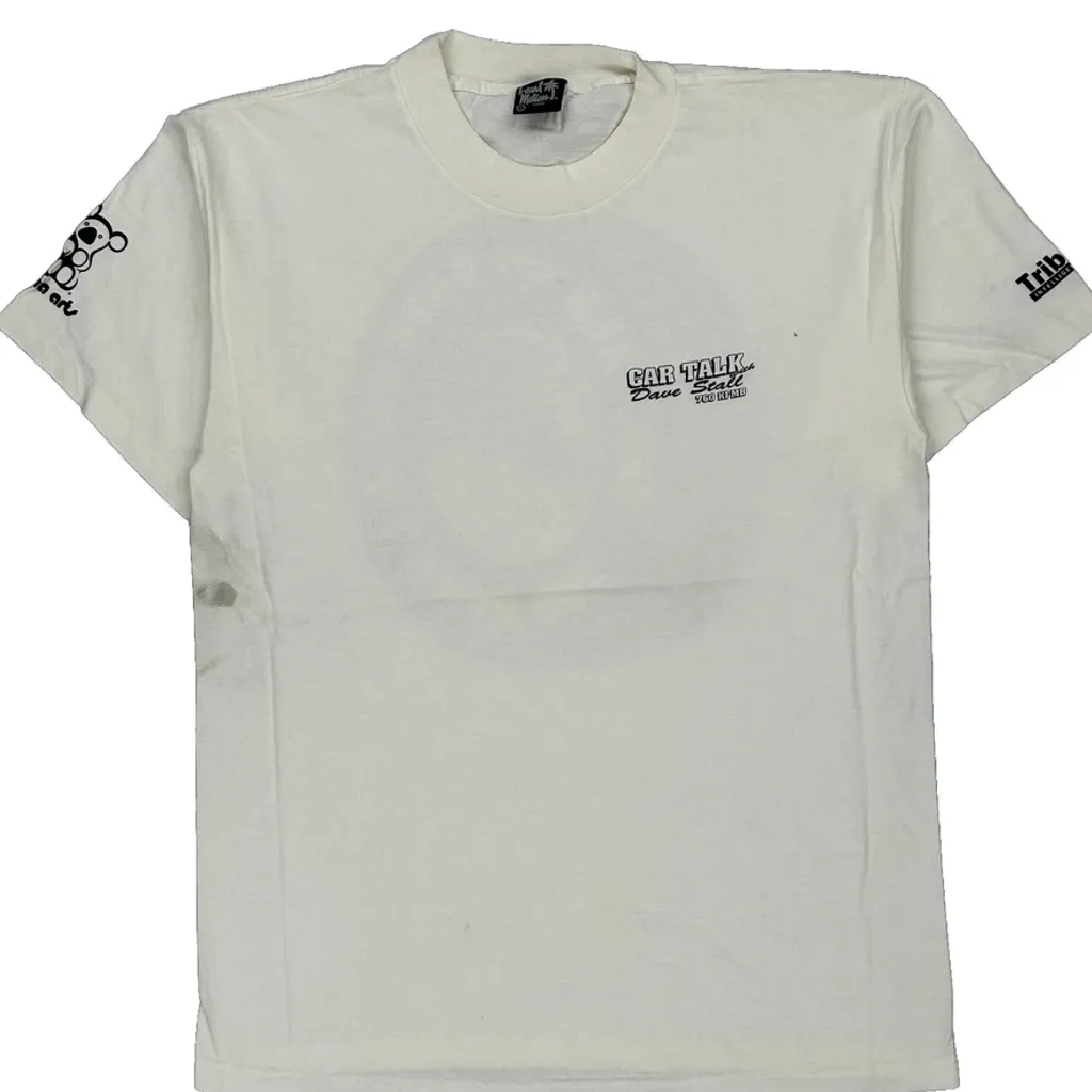 Car Talk With Dave Stall Local Motion Single Stitch T-Shirt - Large White Cotton - Image 5
