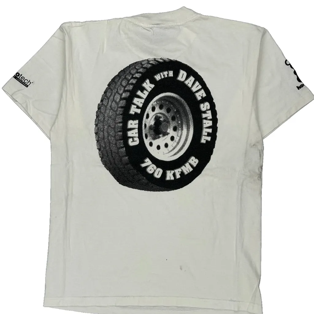 Car Talk With Dave Stall Local Motion Single Stitch T-Shirt - Large White Cotton - Image 7