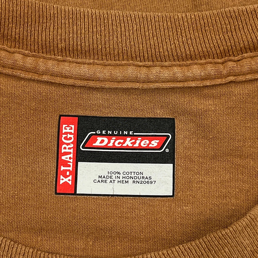 Dickies T-Shirt - XL Brown Cotton - Image 3