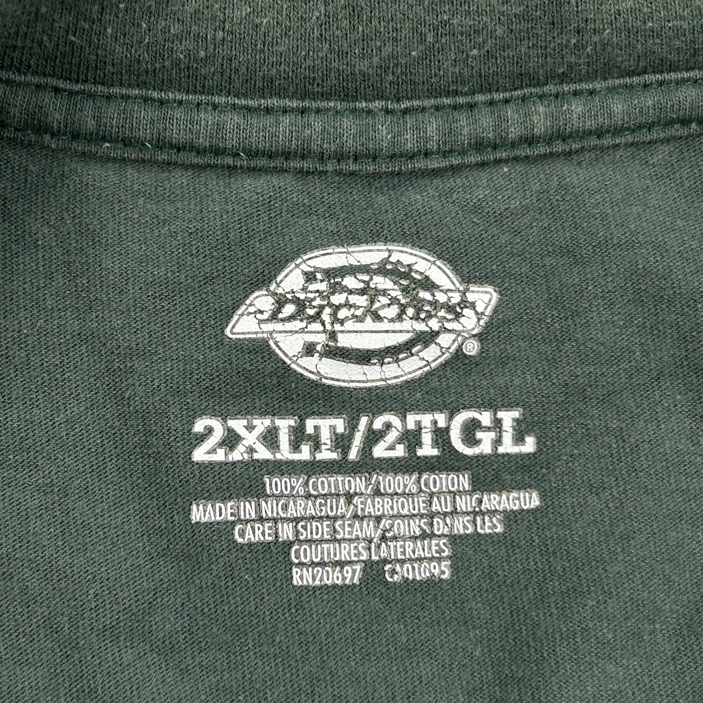 Dickies T-Shirt - 2XL Green Cotton - Image 3