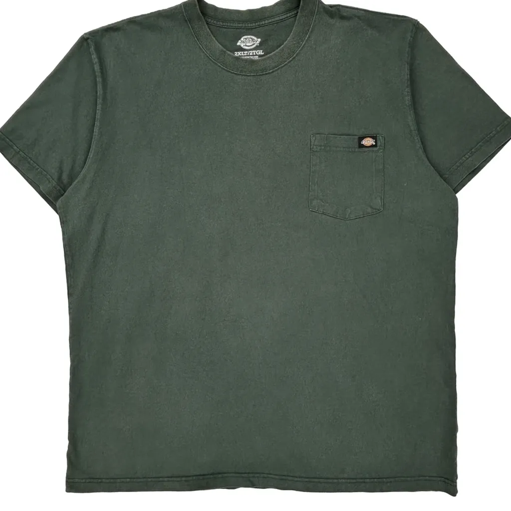 Dickies T-Shirt - 2XL Green Cotton - Image 4