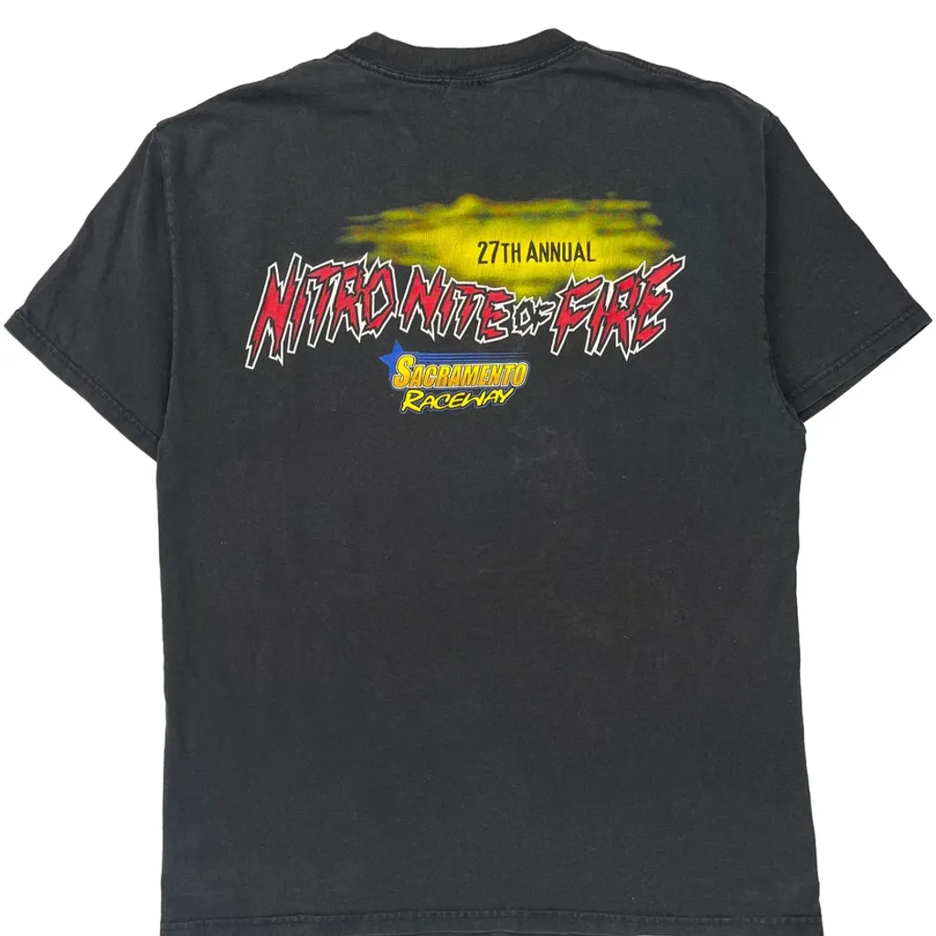 Hanes Graphic T-Shirt - Large Black Cotton - Image 7