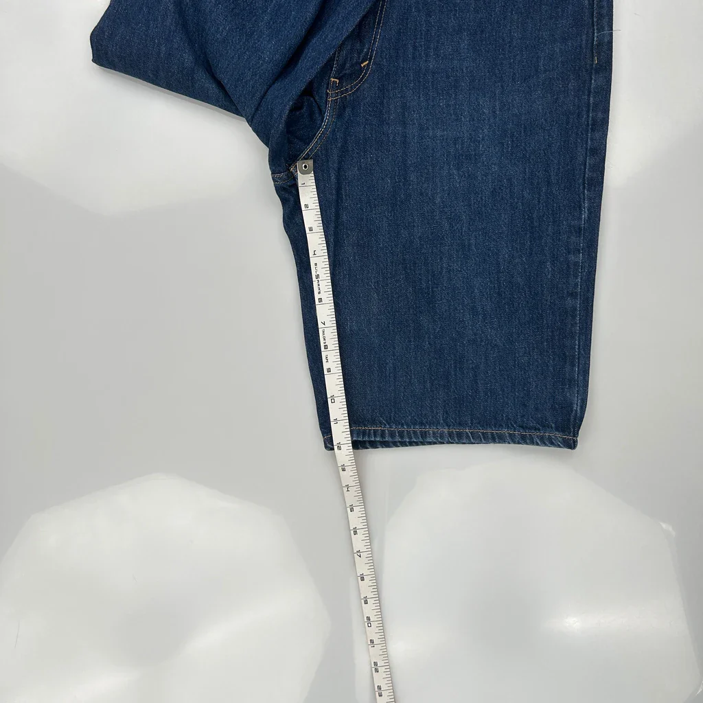 Levis Denim Shorts - 34W 11L Blue Denim - Image 5