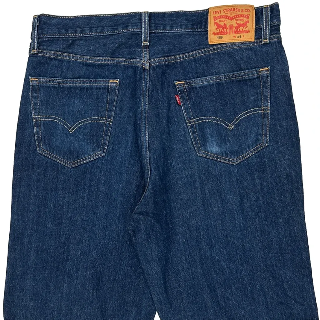 Levis Denim Shorts - 34W 11L Blue Denim - Image 6