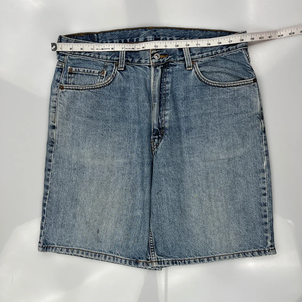 Levis Denim Shorts - 36W 9L Blue Cotton - Image 3
