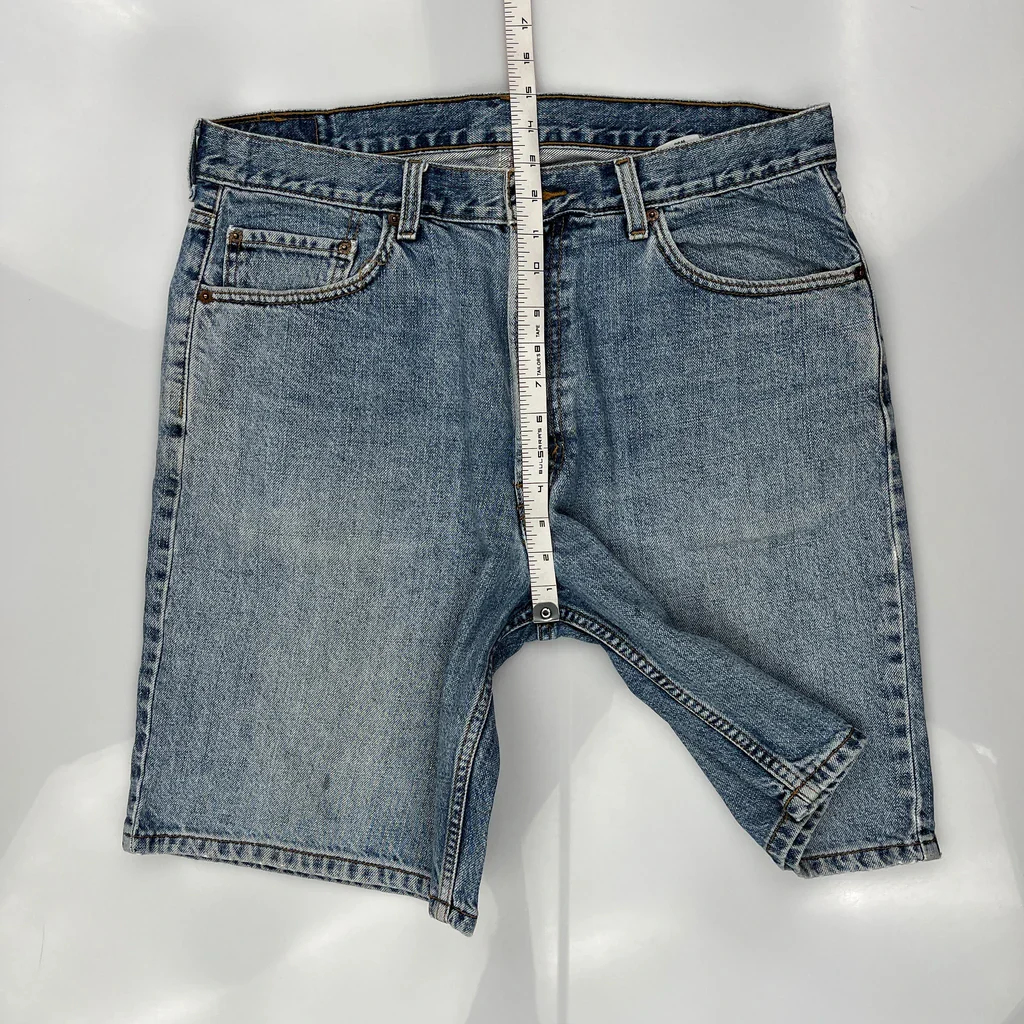Levis Denim Shorts - 36W 9L Blue Cotton - Image 4