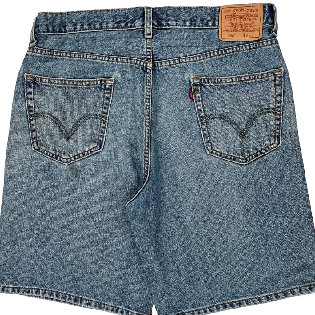 Levis Denim Shorts - 36W 9L Blue Cotton - Image 9