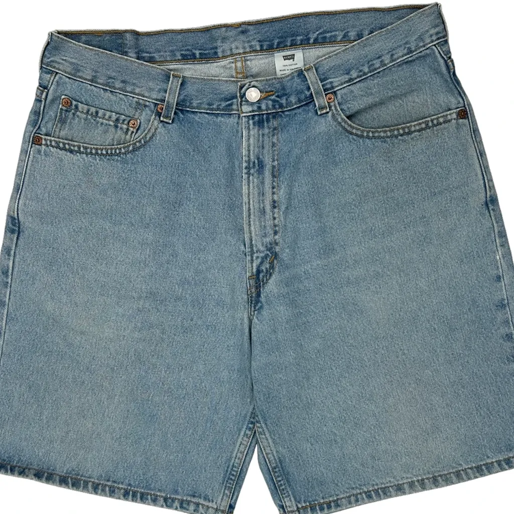 Levis Denim Shorts - 36W 9L Light Wash Cotton - Image 10