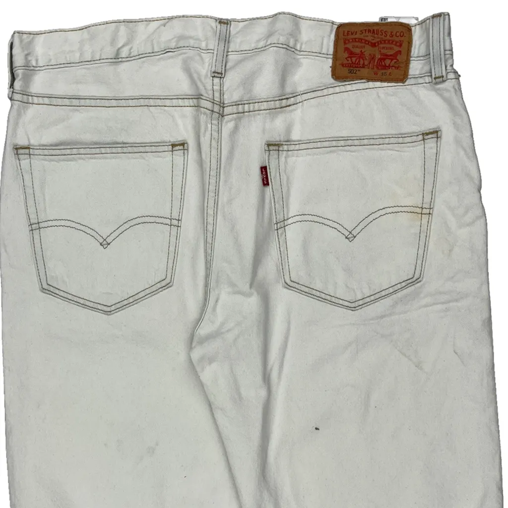Levis Denim Shorts - 32W 10L White Cotton - Image 8