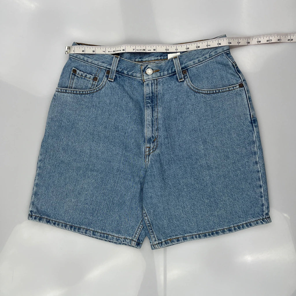 Levis Denim Shorts - 32W US 10 Blue Cotton - Image 3