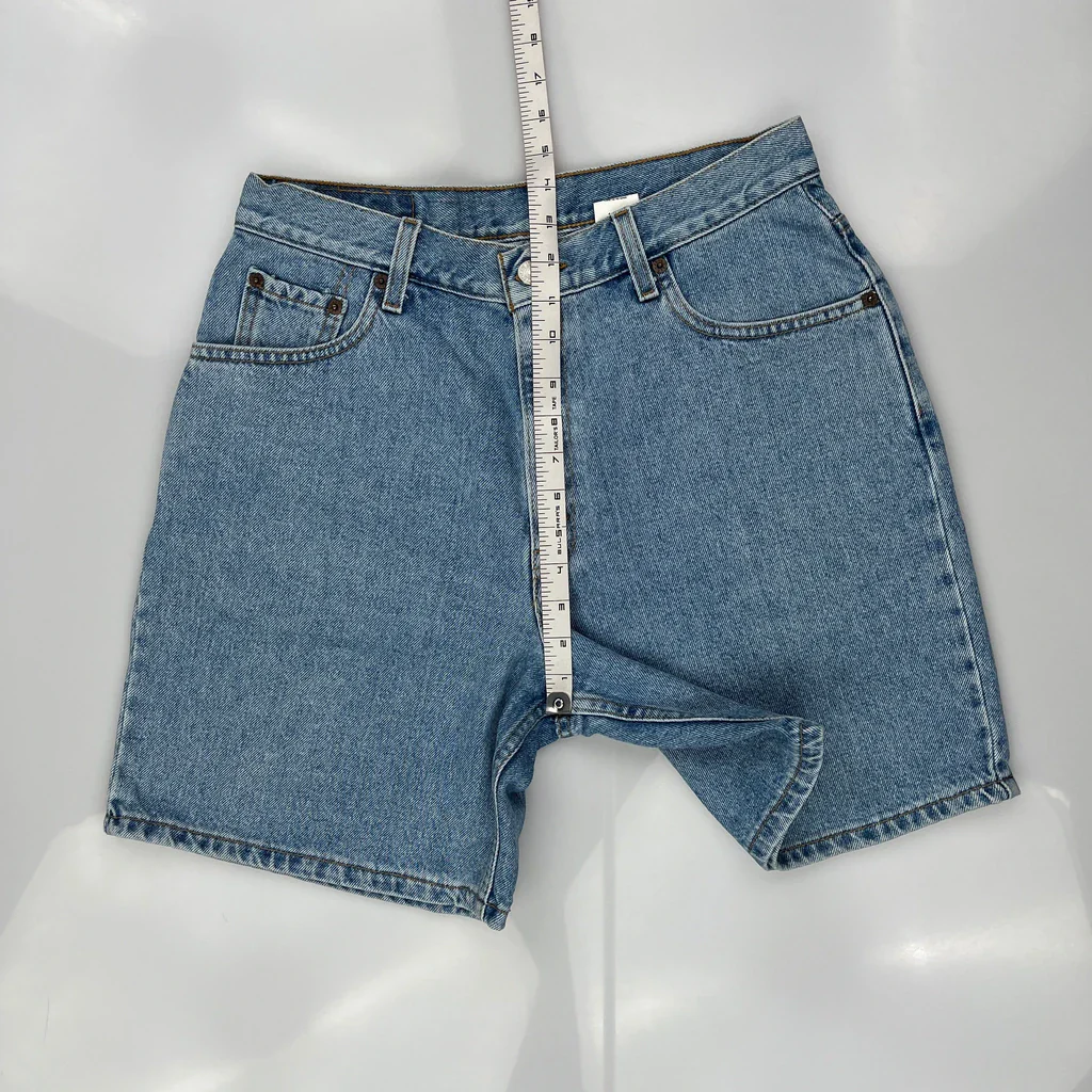 Levis Denim Shorts - 32W US 10 Blue Cotton - Image 4