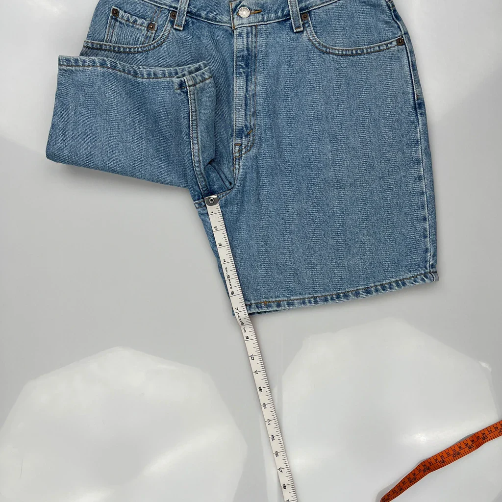 Levis Denim Shorts - 32W US 10 Blue Cotton - Image 5