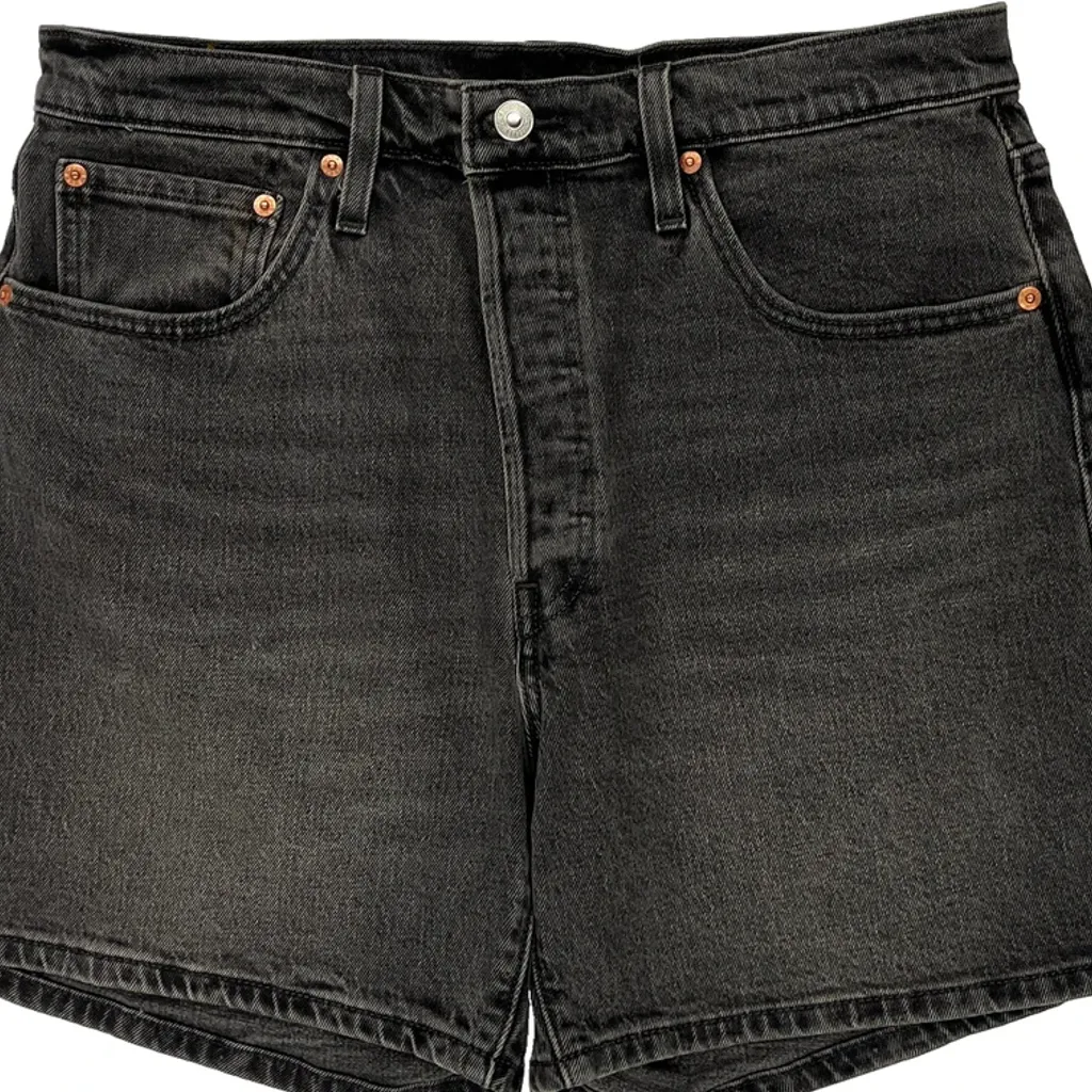 Levis Denim Shorts - 32W US 8 Gray Cotton - Image 10