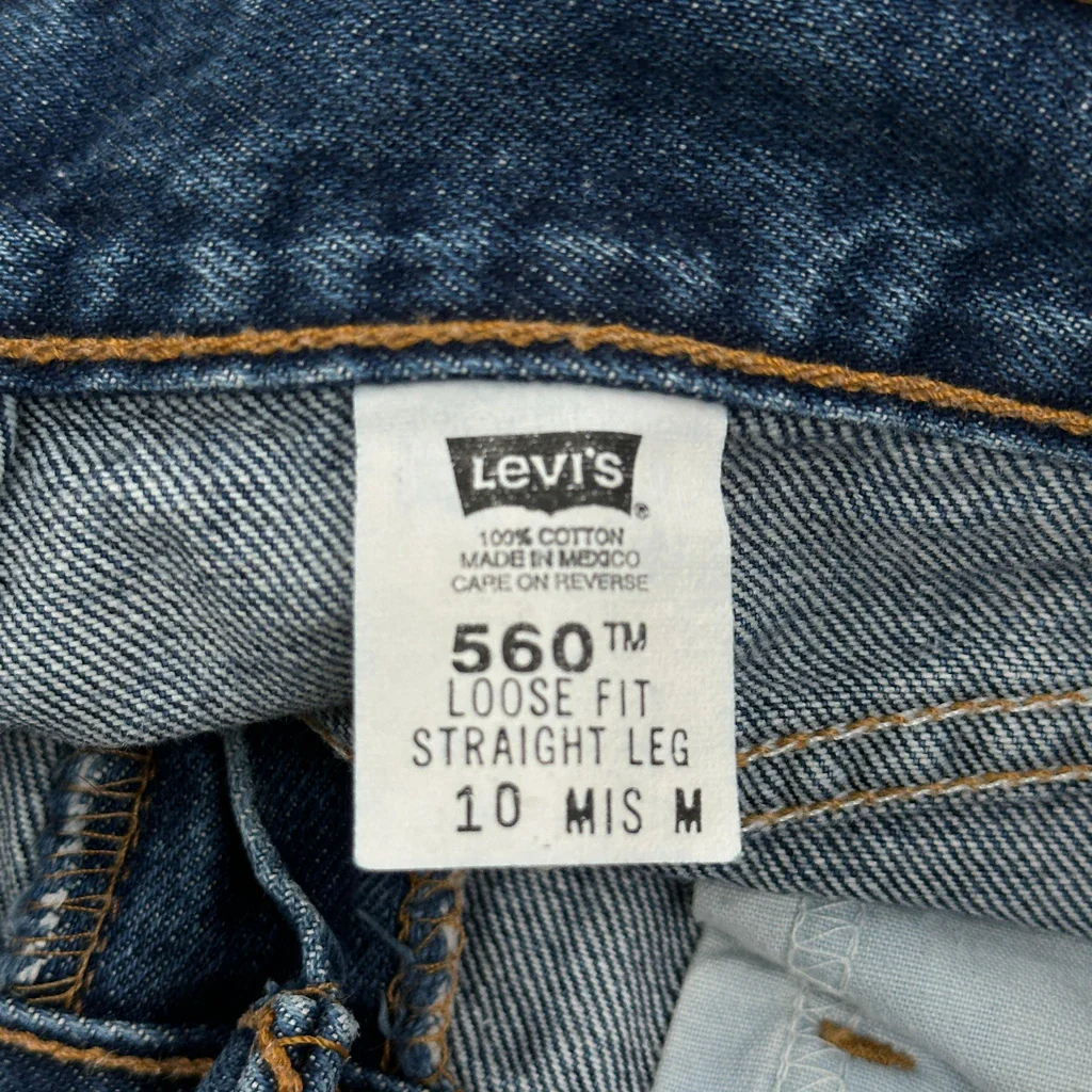 Levis 560 Jeans - 30W US 6 Blue Cotton - Image 6