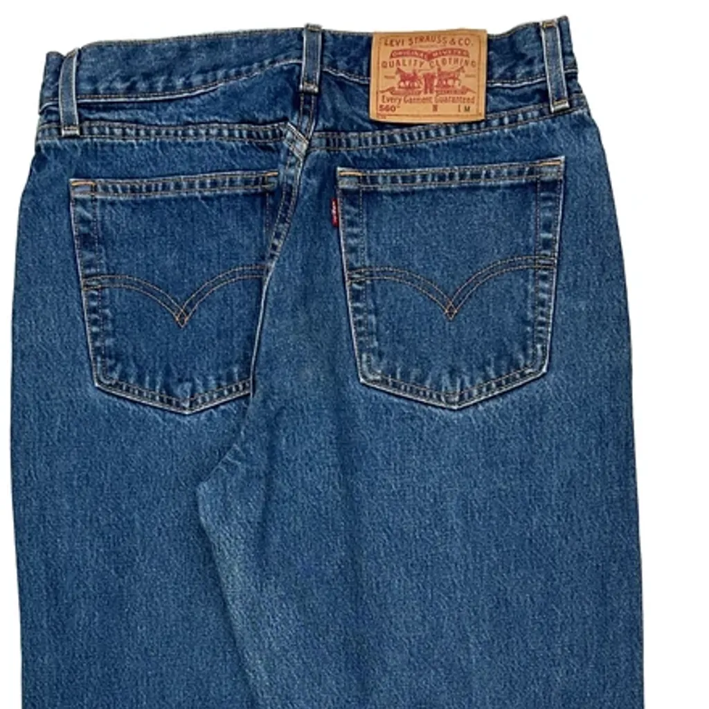 Levis 560 Jeans - 30W US 6 Blue Cotton - Image 9