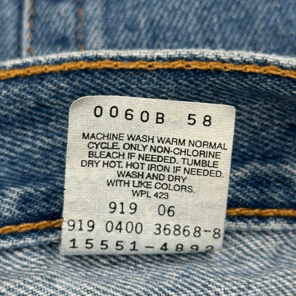 Levis 550 Jeans - 30W US 6 Blue Cotton - Image 7