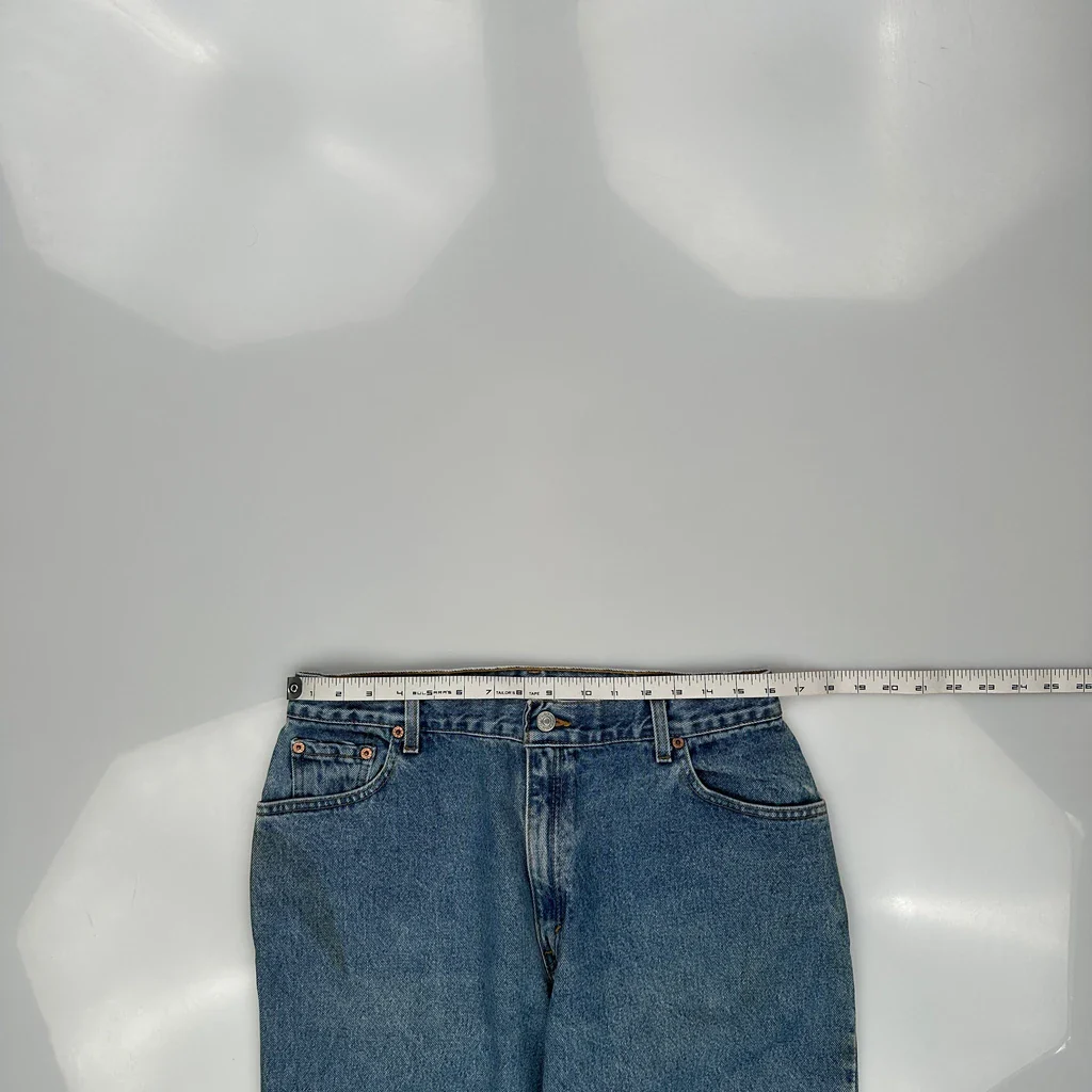 Levis 550 Jeans - 32W US 10 Blue Cotton - Image 3