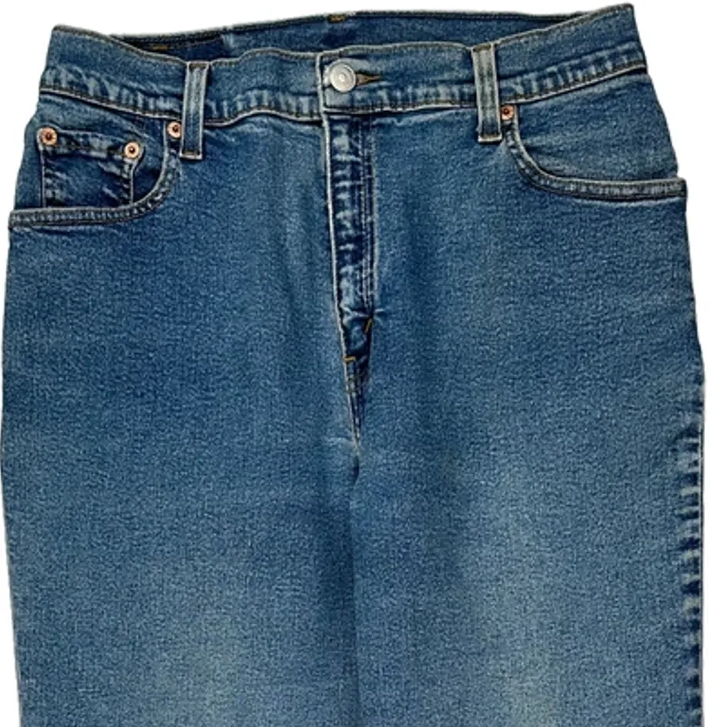 Levis 550 Jeans - 28″ Waist Light Wash Cotton - Image 11