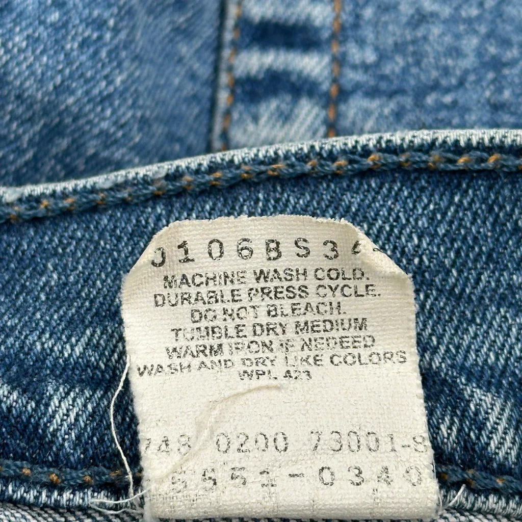 Levis 550 Jeans - 28″ Waist Light Wash Cotton - Image 7