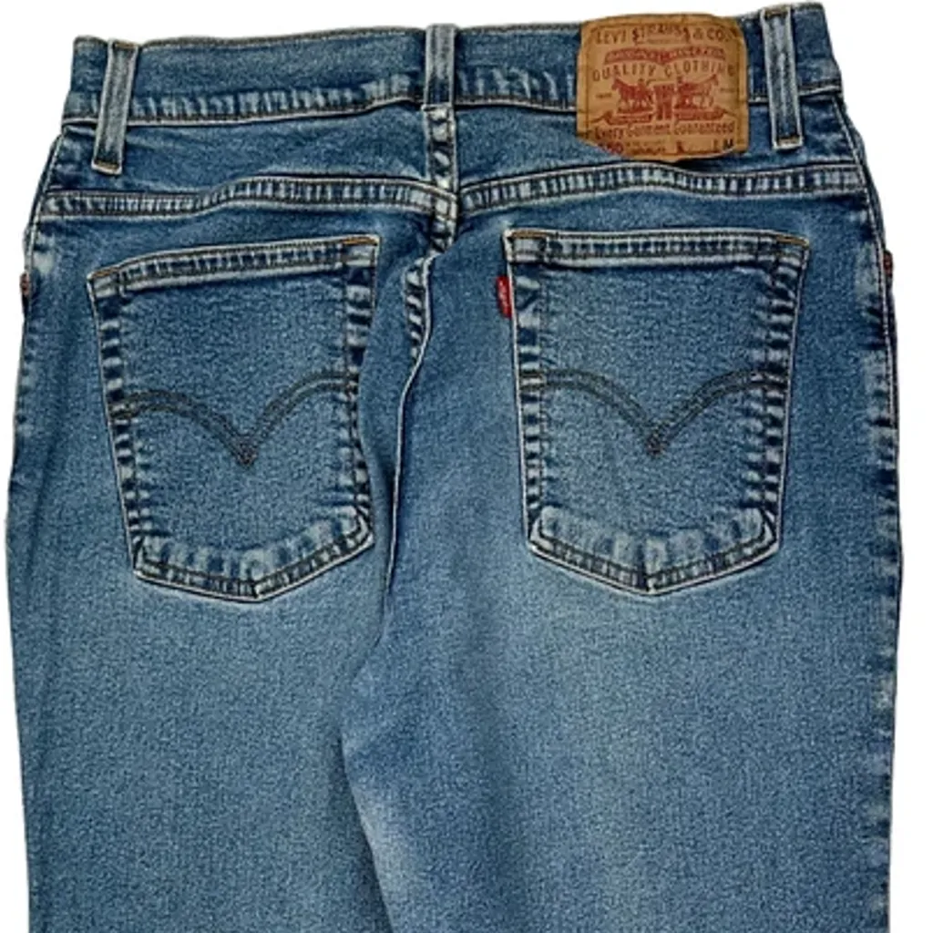 Levis 550 Jeans - 28″ Waist Light Wash Cotton - Image 8