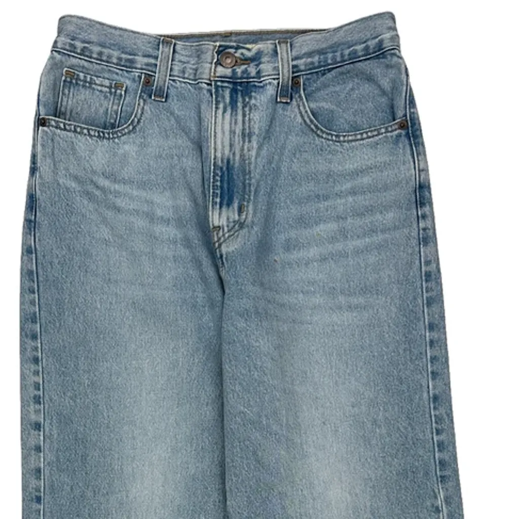 Levis High Waisted Straight Jeans - 29W US 6 Light Wash Cotton - Image 10