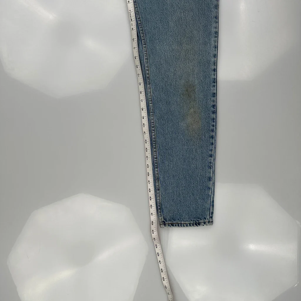 Made In USA Levis 550 Jeans - 27″ Waist Acid Wash Cotton - Image 4