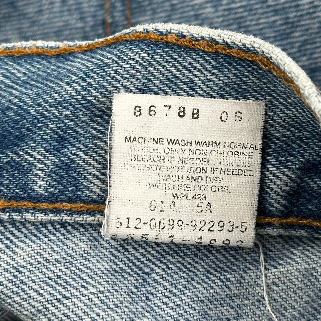 Made In USA Levis 550 Jeans - 27″ Waist Acid Wash Cotton - Image 6