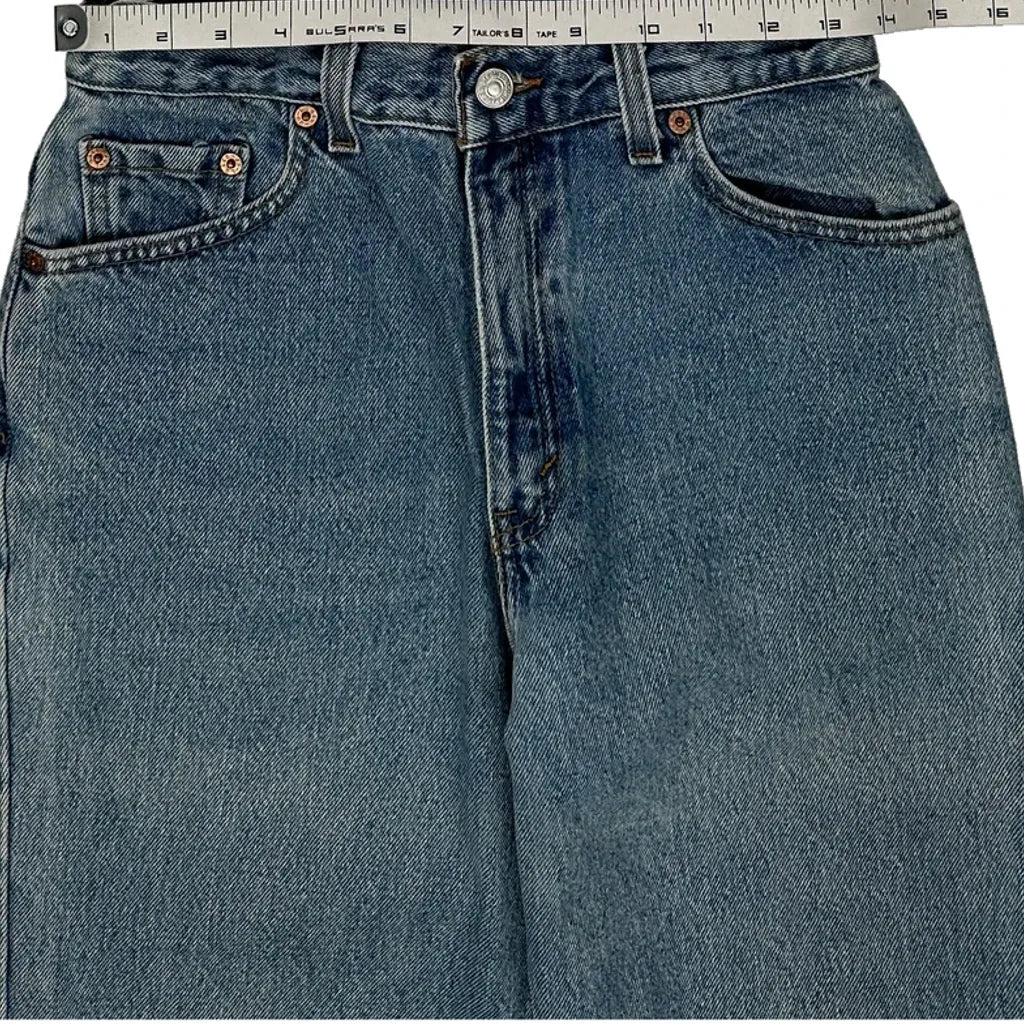 Made In USA Levis 550 Jeans - 27″ Waist Acid Wash Cotton - Image 9