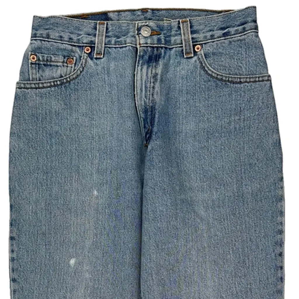 Made In USA Levis 550 Jeans - 28W US 4 Light Wash Cotton - Image 11