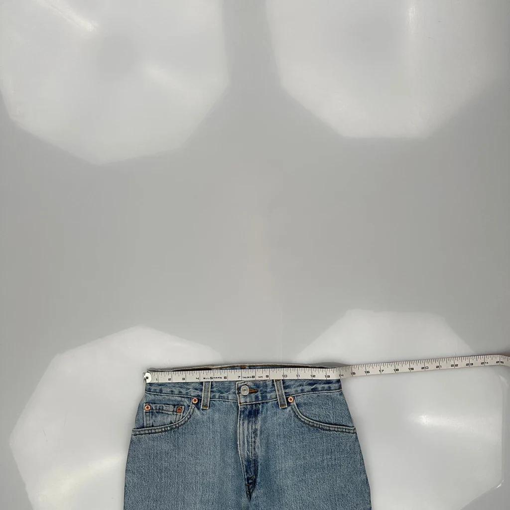 Made In USA Levis 550 Jeans - 28W US 4 Light Wash Cotton - Image 3