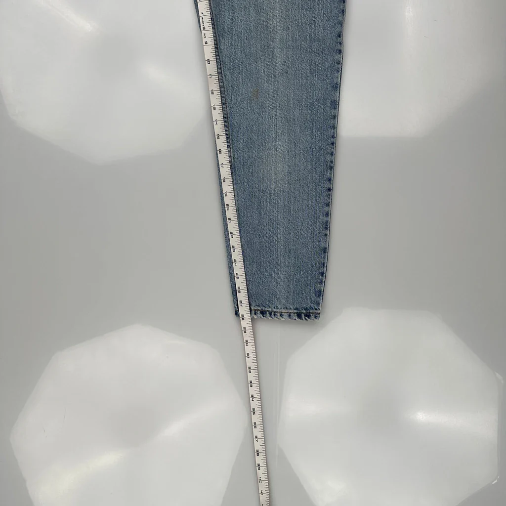 Made In USA Levis 550 Jeans - 28W US 4 Light Wash Cotton - Image 5