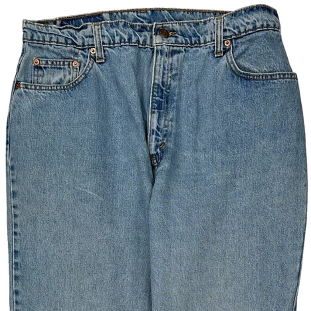 Made In USA Levis 551 Jeans - 34W US 12 Light Wash Cotton - Image 11