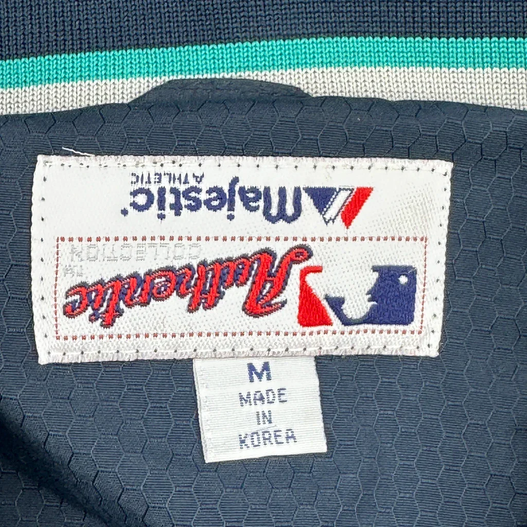 Mariners Majestic Mlb Baseball Jacket - Medium Navy Polyester - Image 3