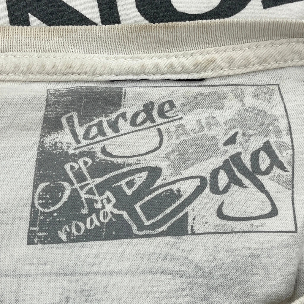 Motocross Honda Racing Graphic T-Shirt - Large Cream Cotton - Image 3