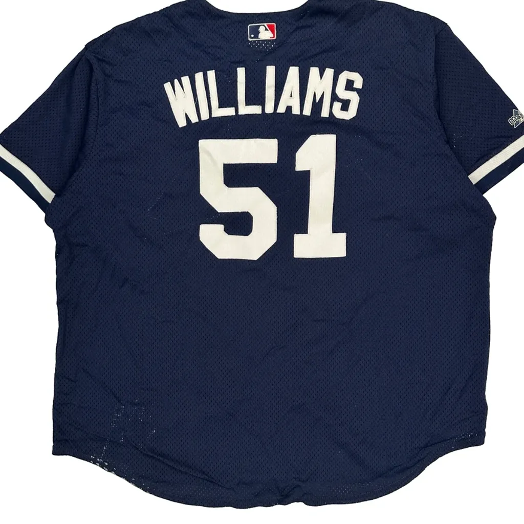 New York Yankees Majestic Mlb Jersey - 2XL Navy Polyester - Image 7