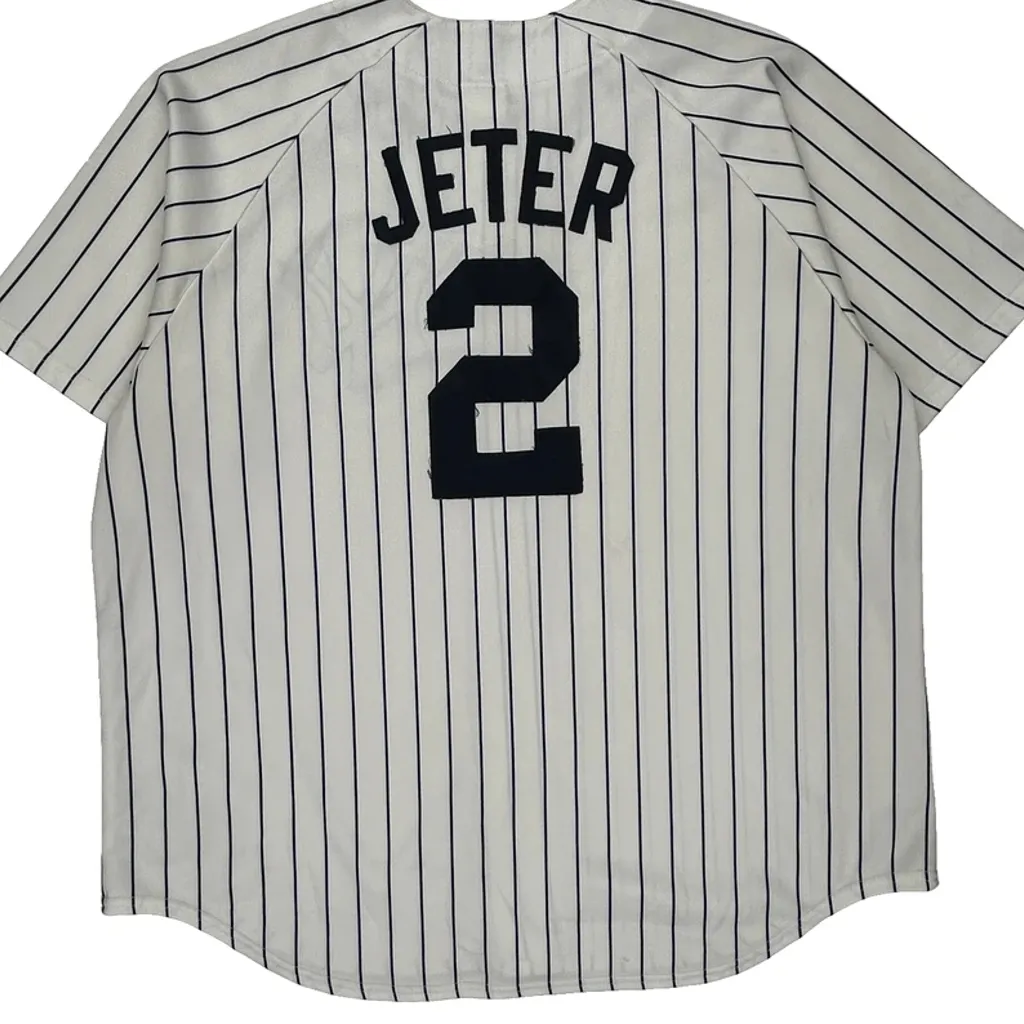 New York Yankees Majestic Mlb Jersey - 3XL White Polyester - Image 7