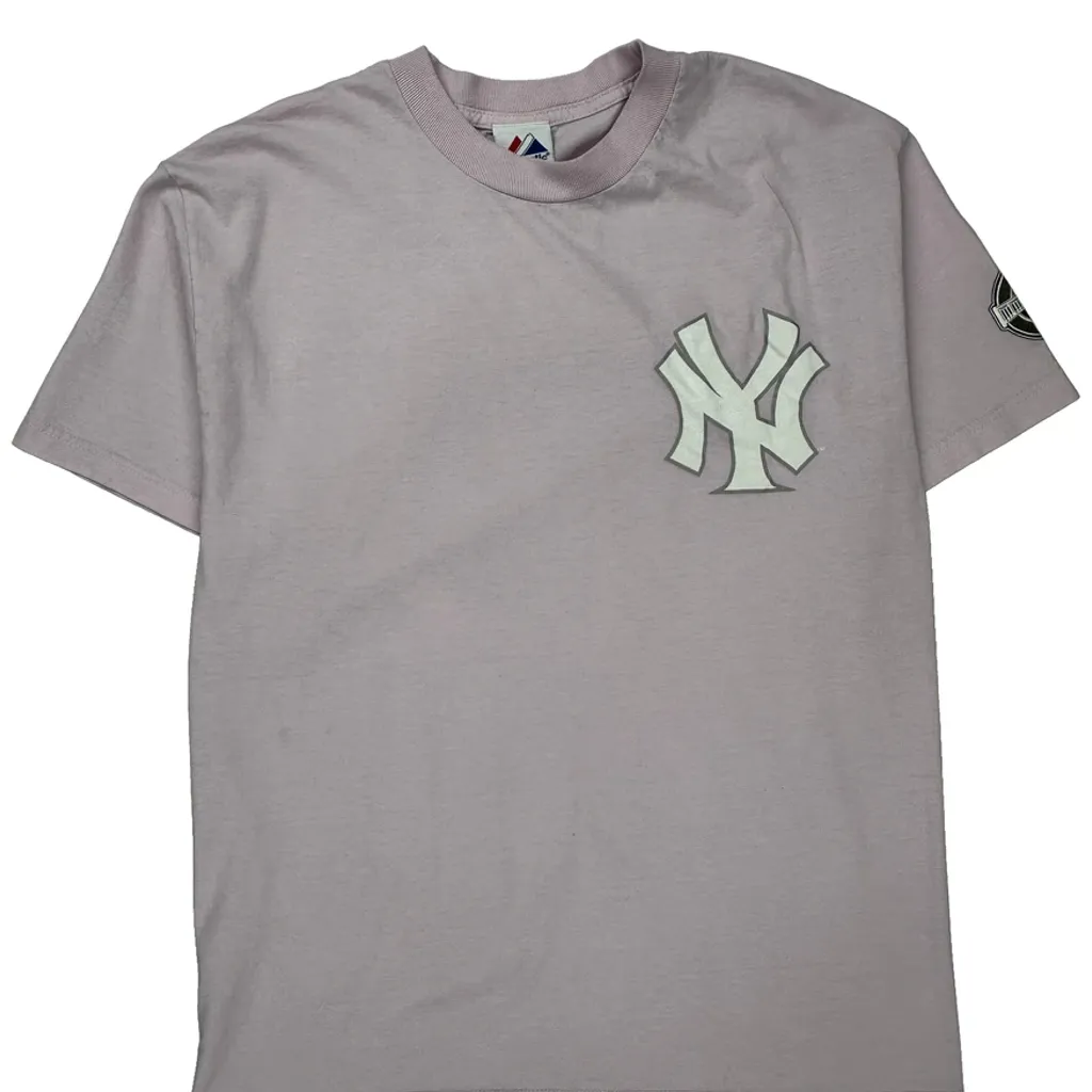New York Yankees Majestic Mlb T-Shirt - XL Purple Cotton - Image 5