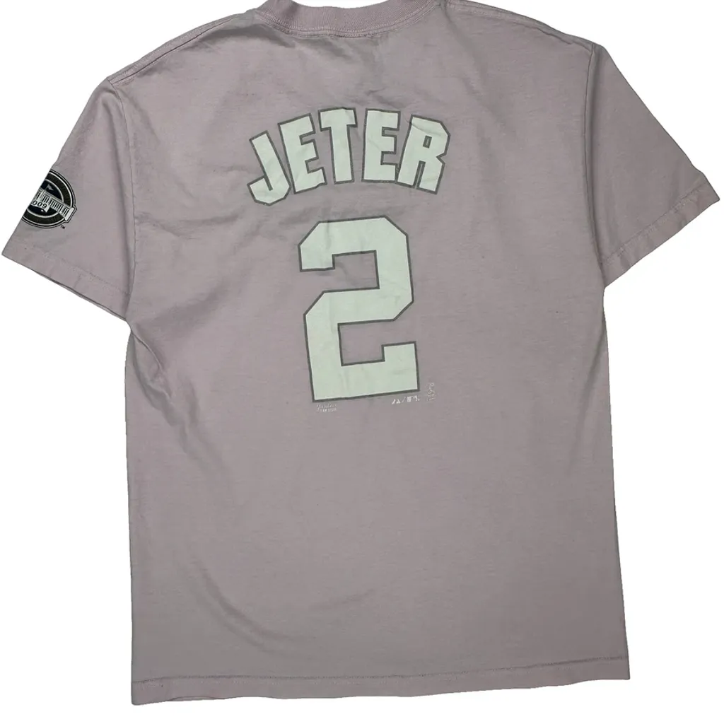 New York Yankees Majestic Mlb T-Shirt - XL Purple Cotton - Image 7