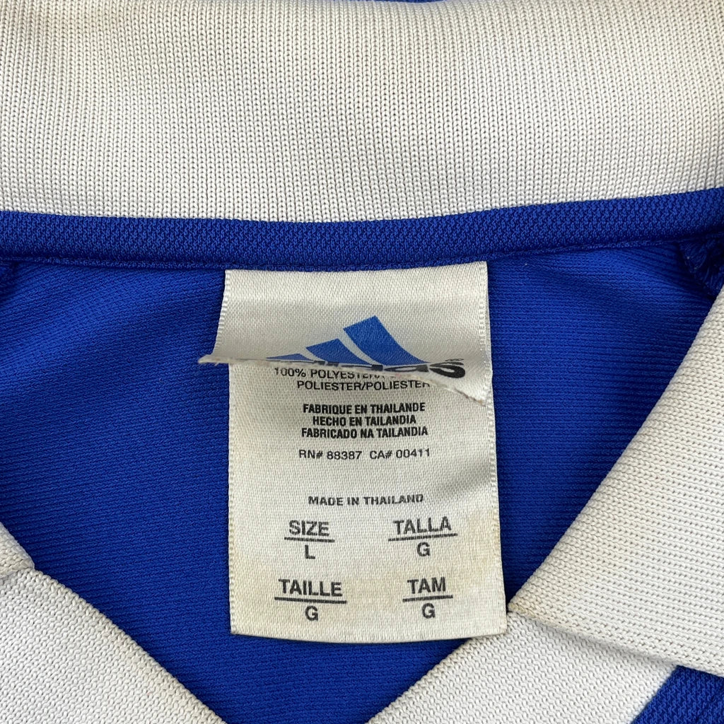 North Valley Soccer Club Adidas Football Jersey - Large Blue Polyester - Image 3