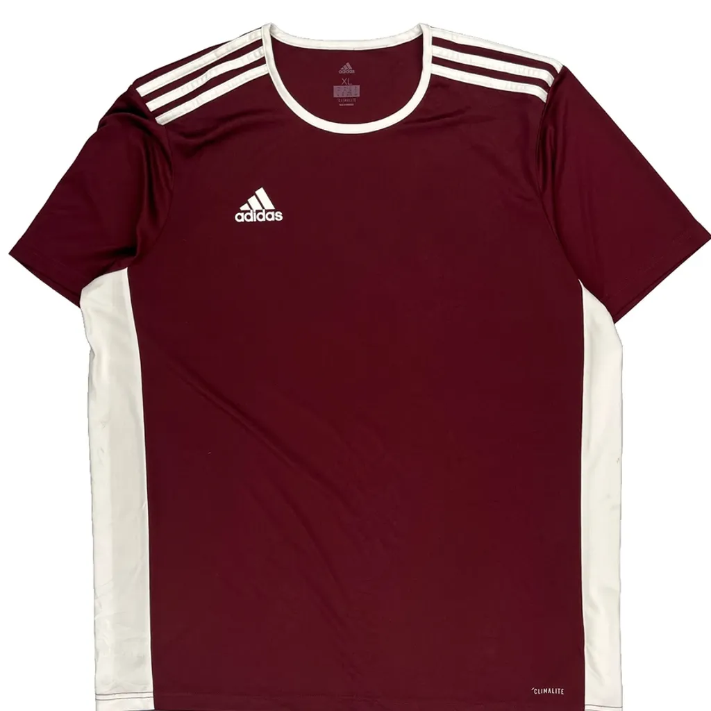 Number 18 Adidas Football Jersey - XL Burgundy Polyester - Image 3