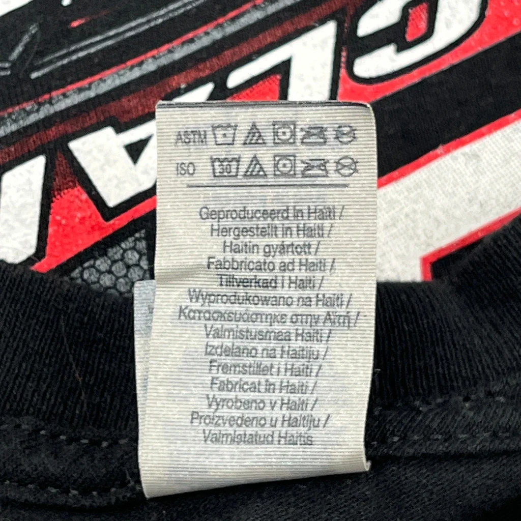 Racing Gildan Graphic T-Shirt - XL Black Cotton - Image 4