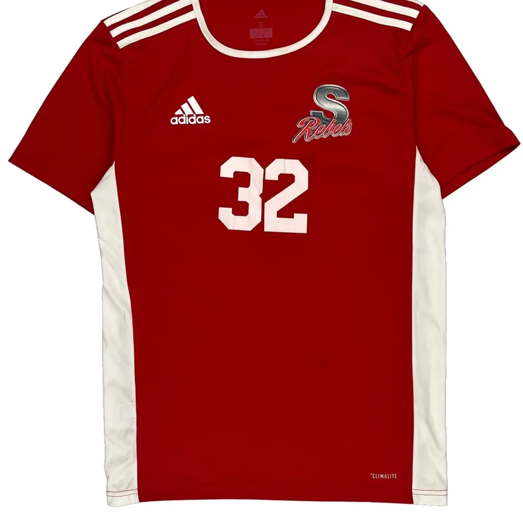 Rebels Adidas Football Jersey - Small Red Polyester - Image 4