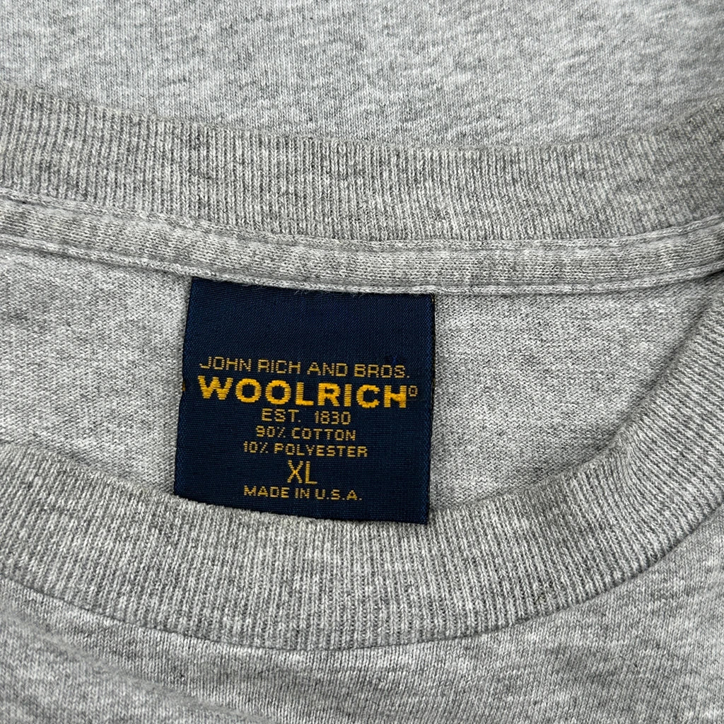 Space Graphic Woolrich Graphic T-Shirt - XL Grey Cotton Blend - Image 3