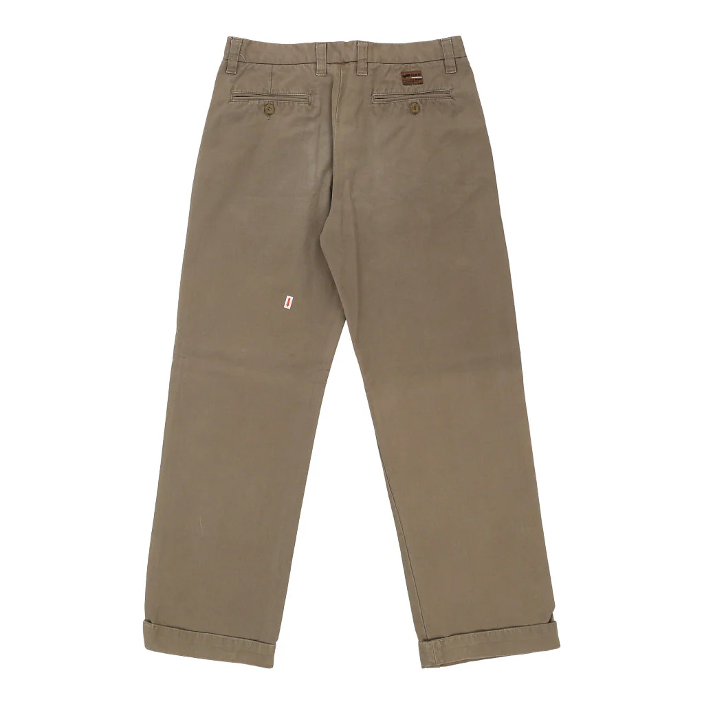 Gas Trousers - 32W 33L Khaki Cotton - Image 3