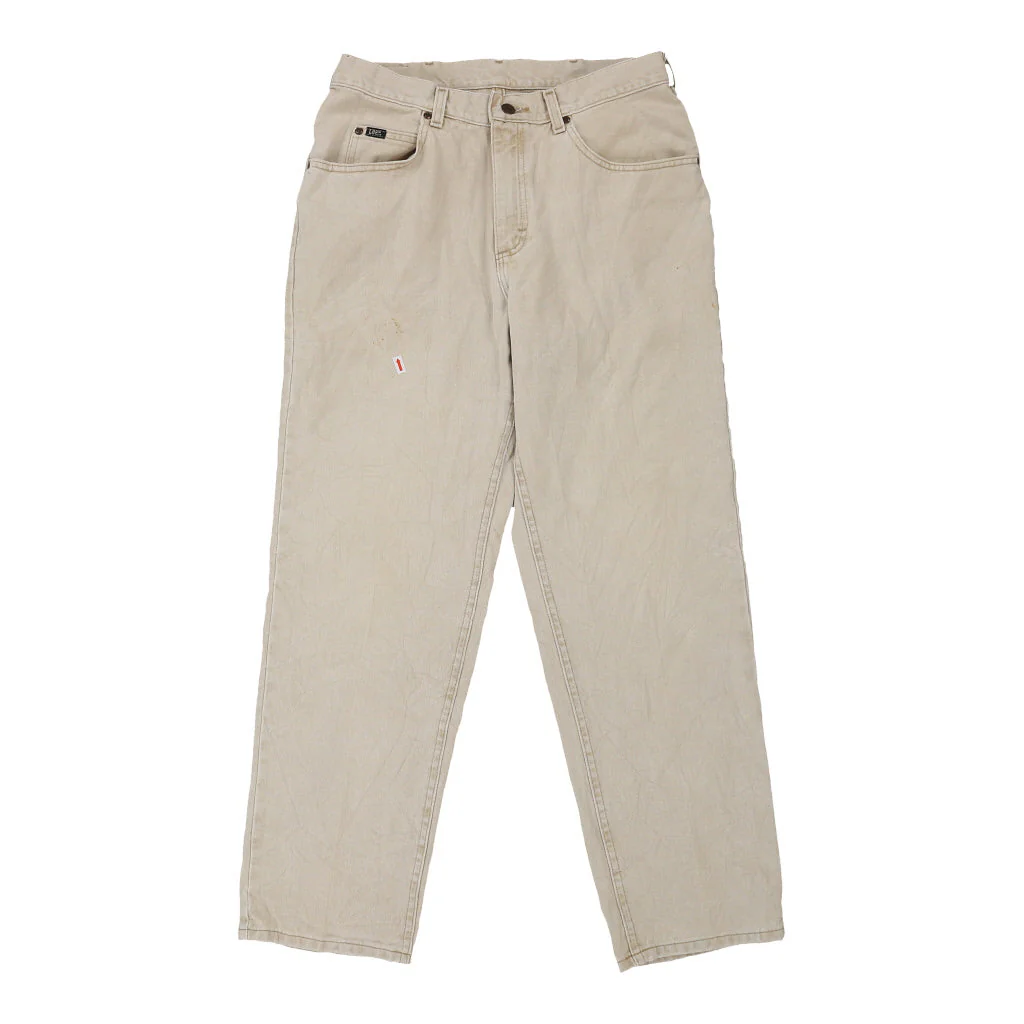 Lee Trousers - 34W 30L Beige Cotton - Image 4